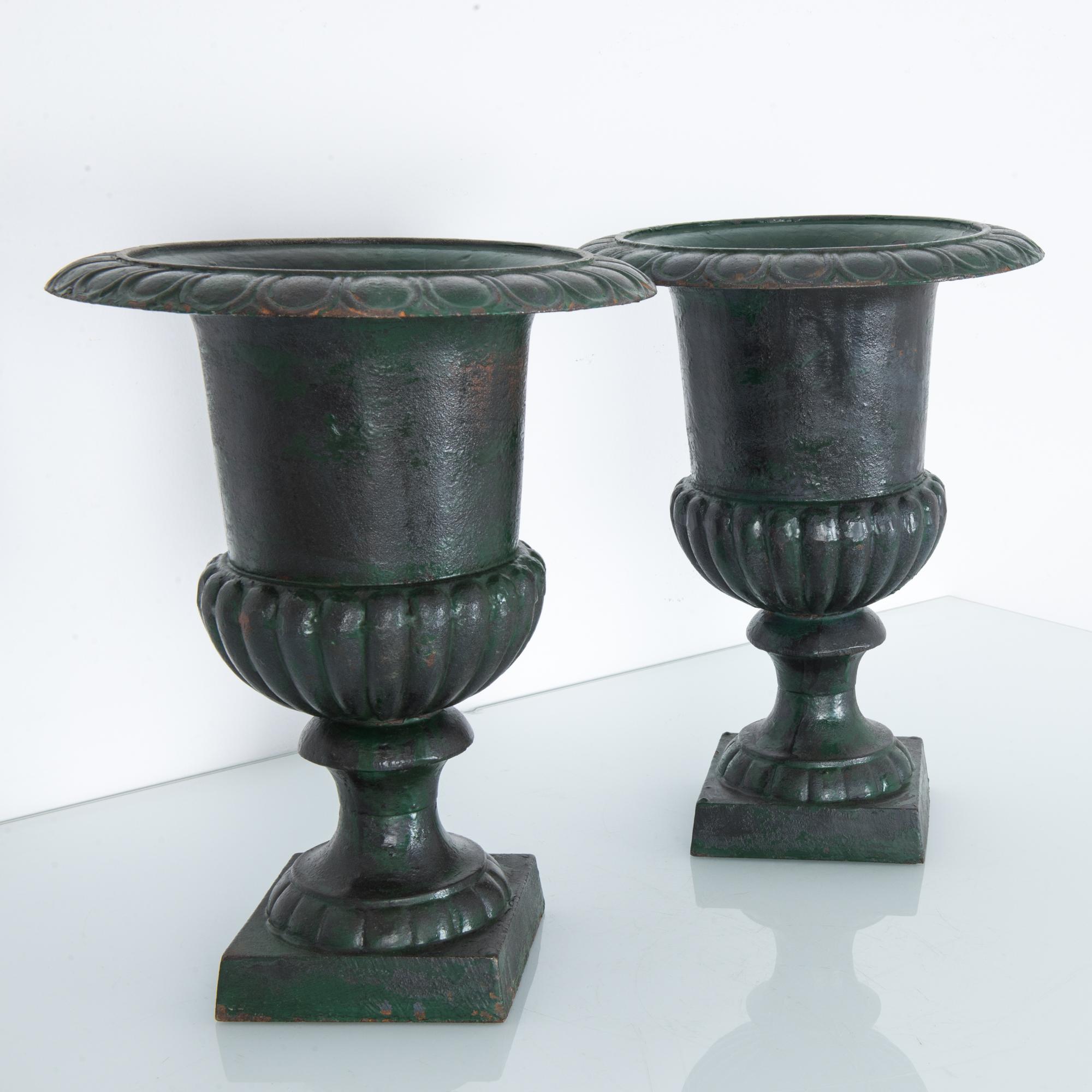 Pair of French Iron Planters, 1920s 2