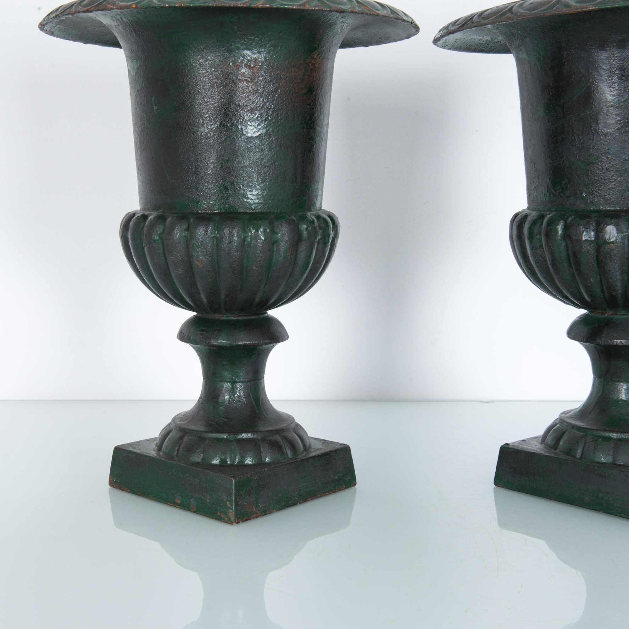 Pair of French Iron Planters, 1920s 3