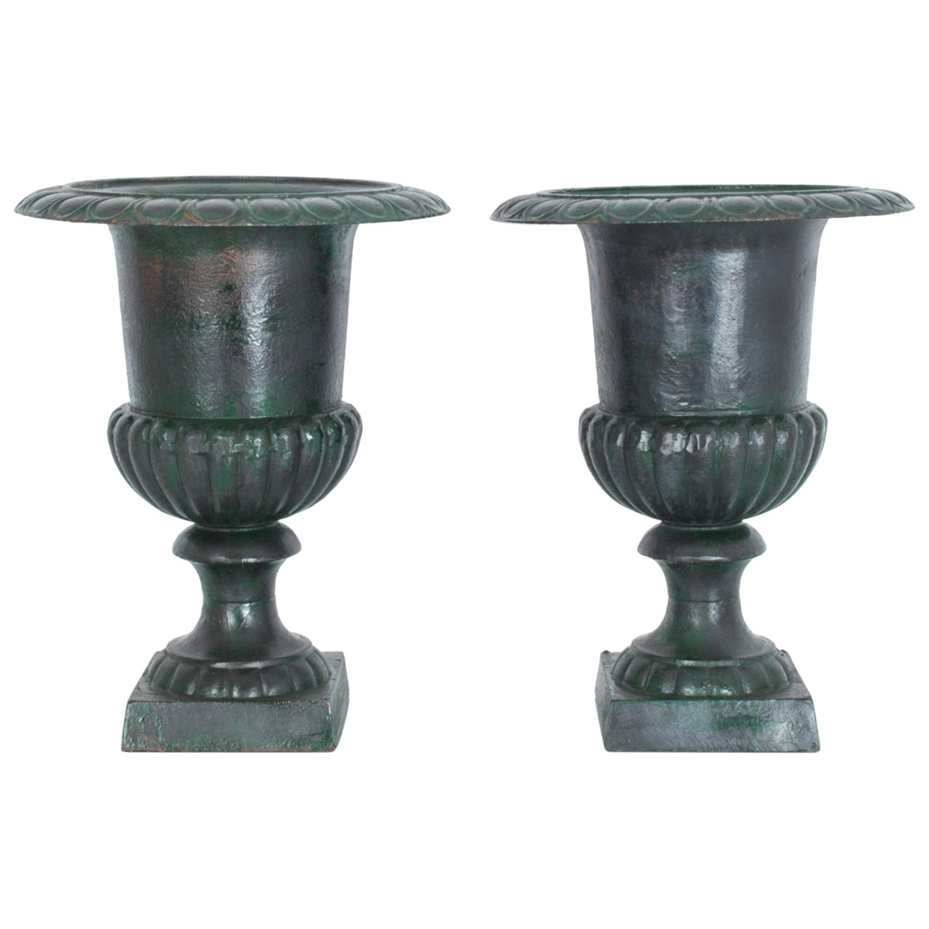 Pair of French Iron Planters, 1920s