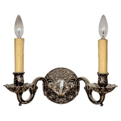 Pair of French Iron Wall Sconces