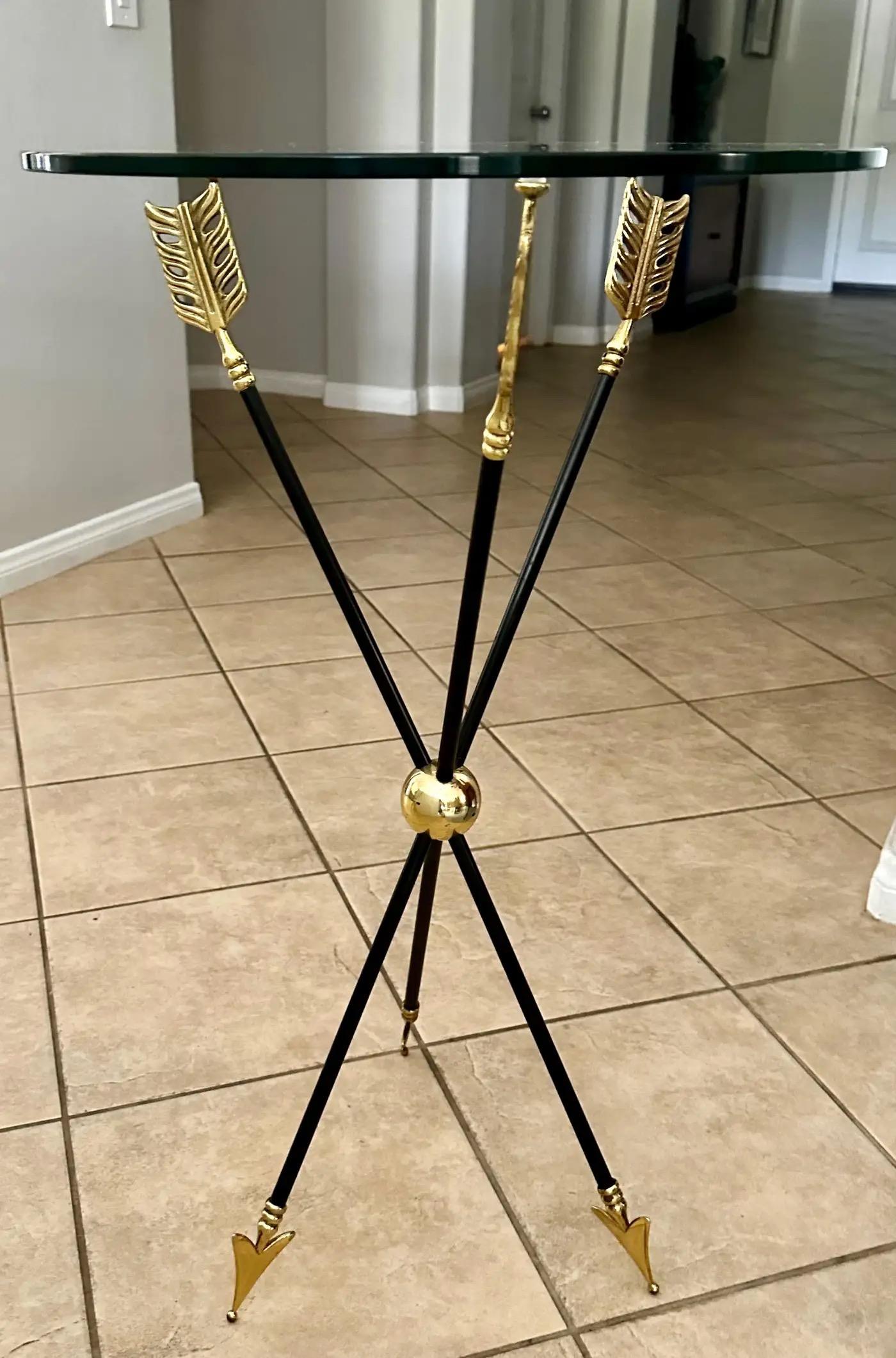 Français Paire de tables d'appoint Jansen Arrow Directoire françaises en vente