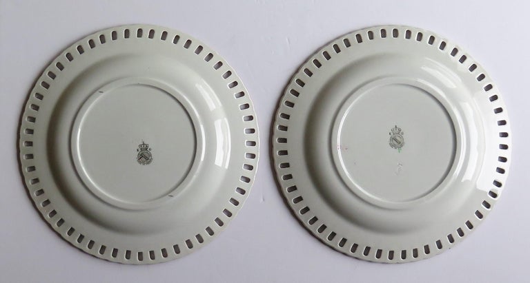 Lot De 3 Assiettes Anciennes En Faïence De Lunéville K&G - Motif Fleurs - 19ème Siècle