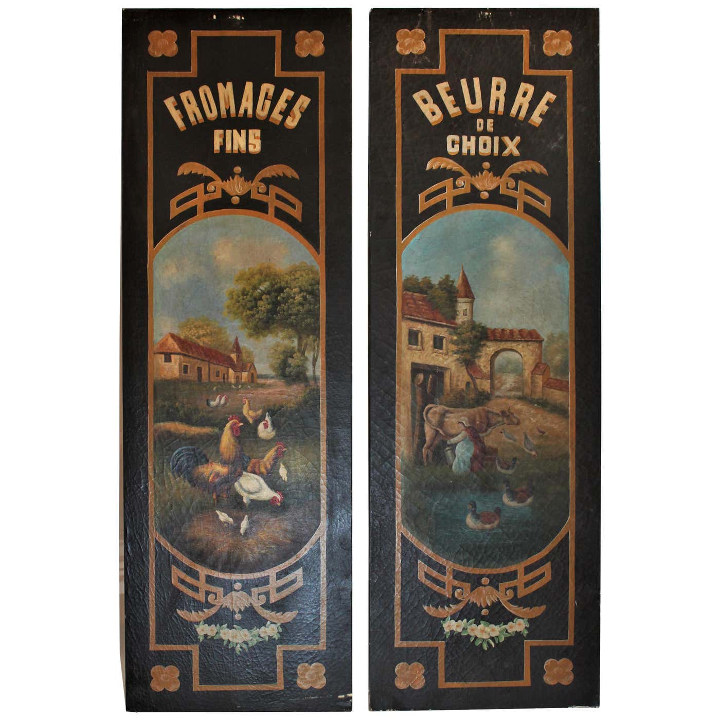 Pair of French Kitchen or Cafe Boards /Signs at 1stDibs | french ...