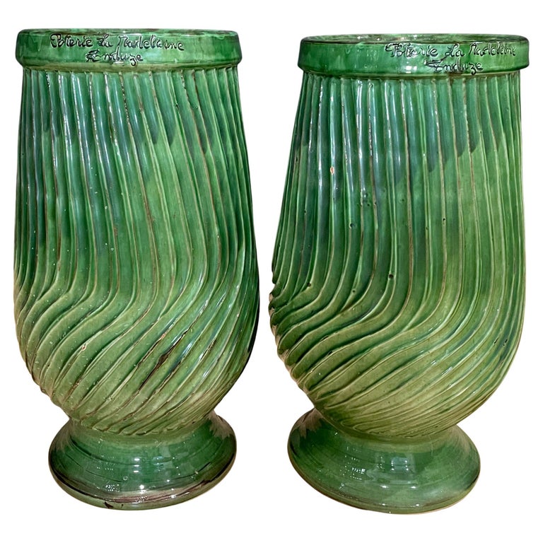 Pair of French La Poterie De La Madeleine Planters For Sale at 1stDibs
