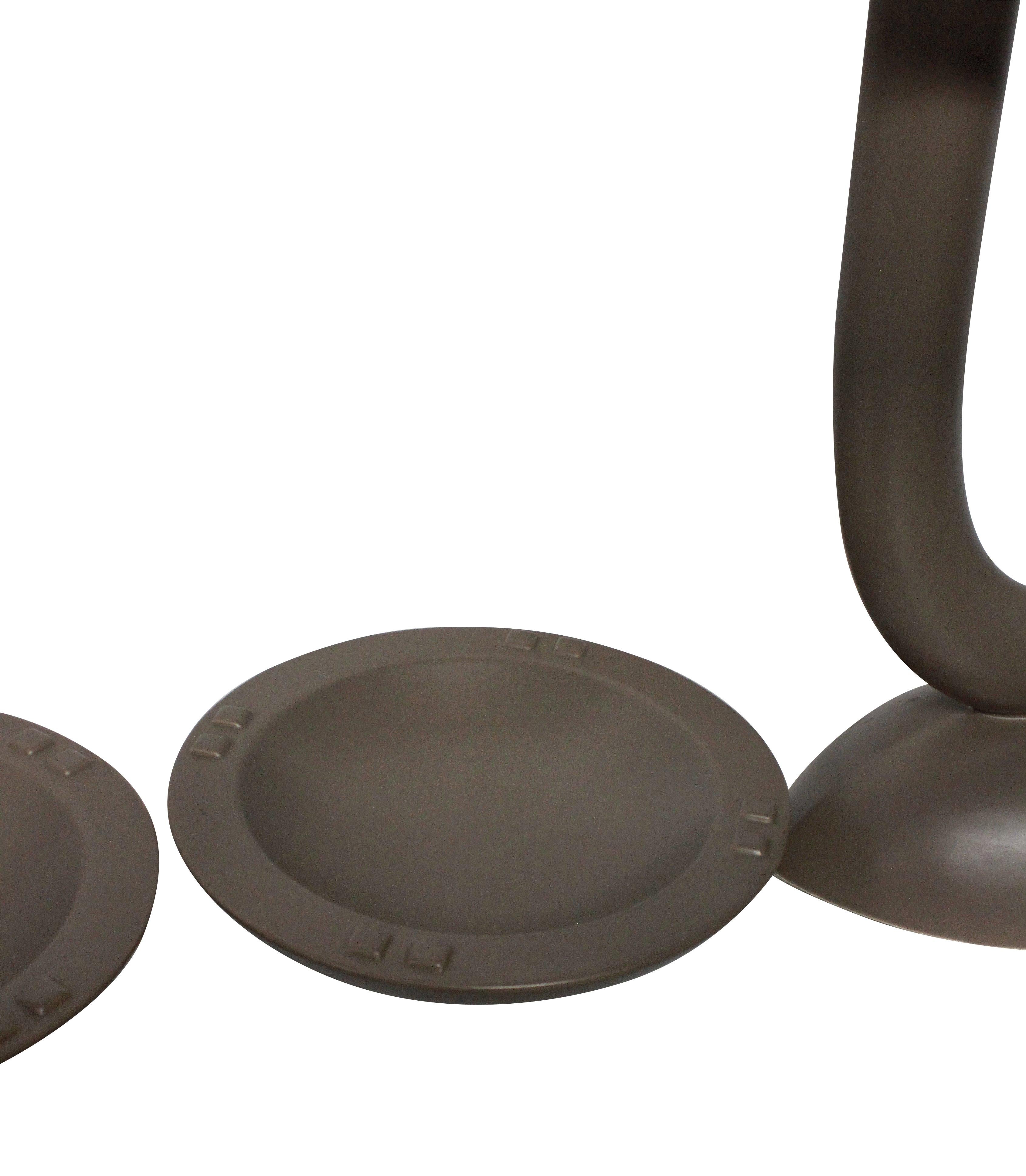Mid-Century Modern Pair of French Lamps with Ash Trays