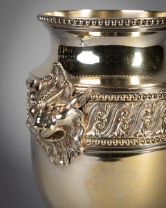 Pair of French Large Gilt Metal Wine Coolers, circa 1890