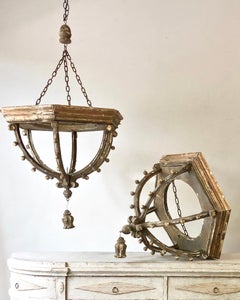 Pair of French Large Lanterns with 18th Century Elements