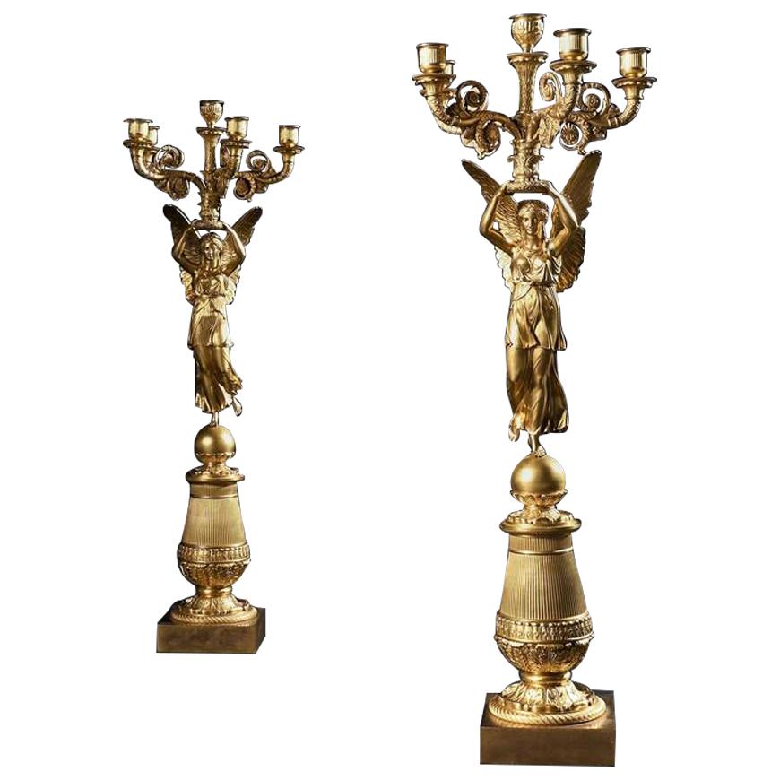 Pair of French Late Empire Candelabra Attributed to Pierre-Philippe Thomire