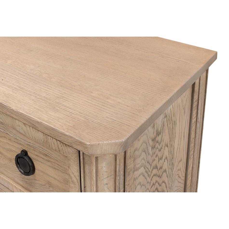 Pair of French Light Oak Nightstands In New Condition For Sale In Westwood, NJ