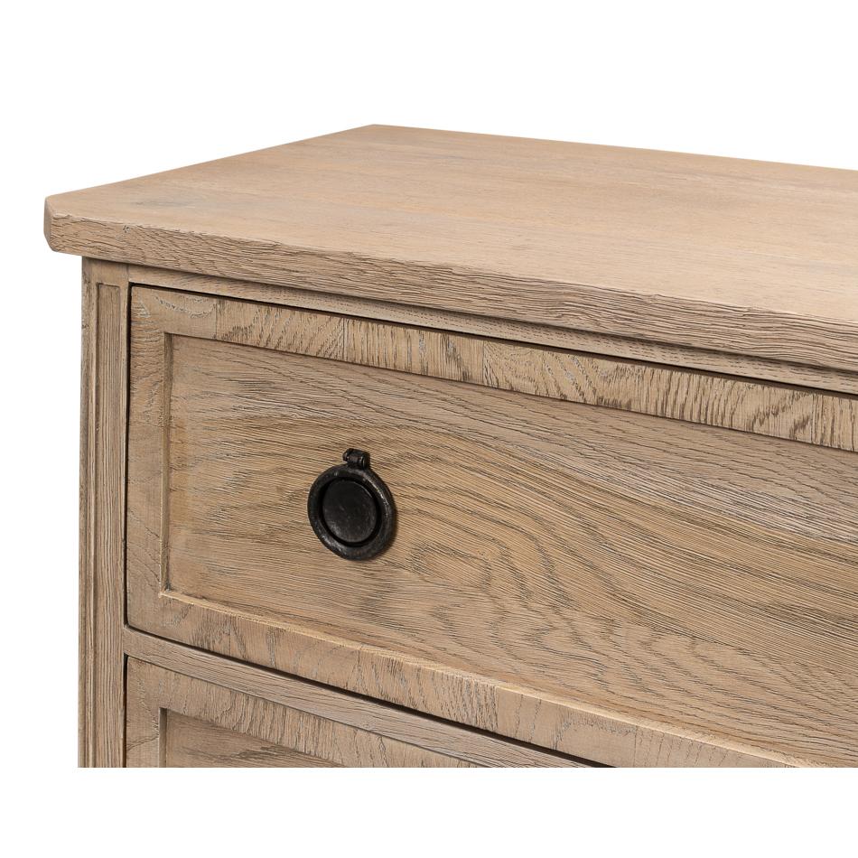 Pair of French Light Oak Nightstands For Sale 1