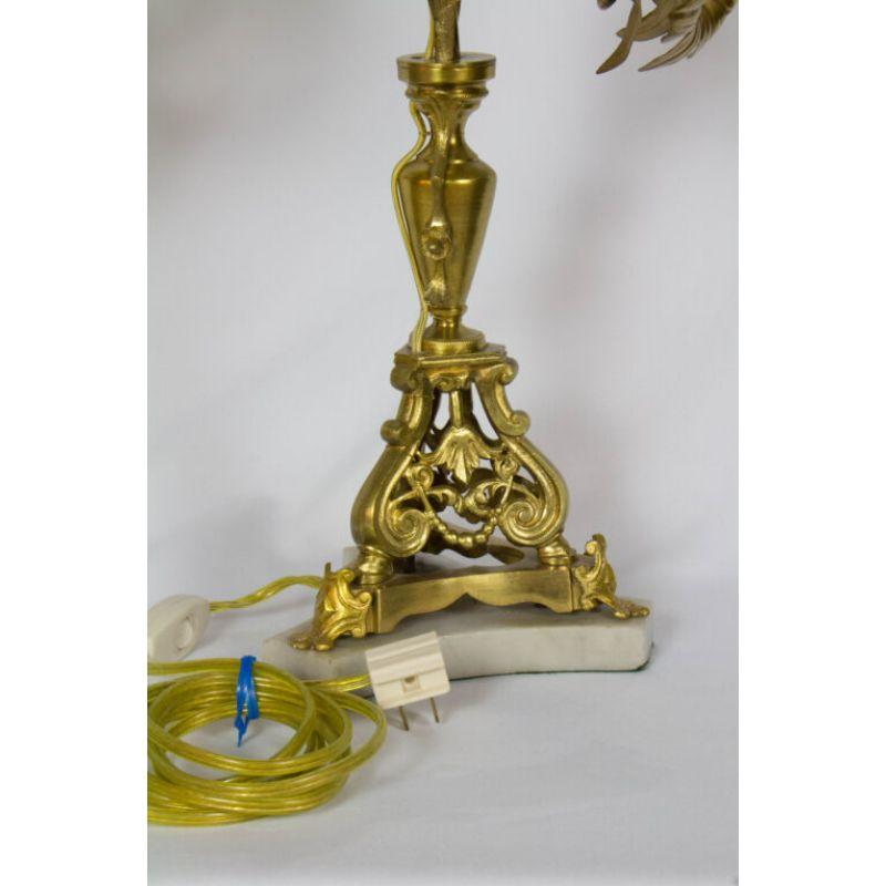 19th Century Pair of French Lily Candelabra For Sale