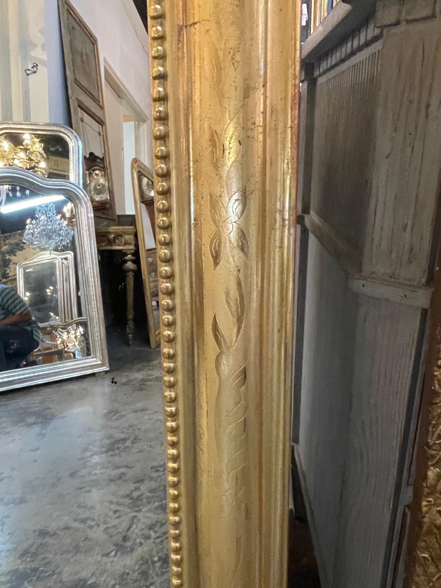 Pair of French Louis Philippe Gold Leaf Mirrors 1