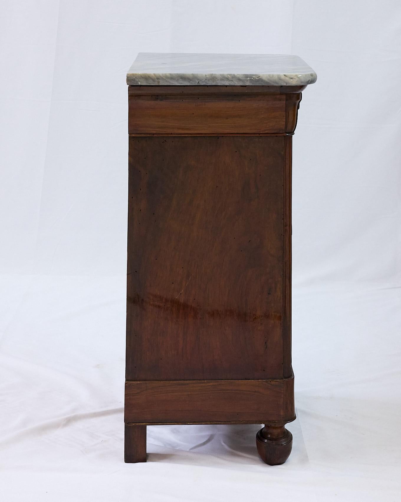 Pair of French Louis Philippe Marble Top Bedside Cabinets, 19th Century 9