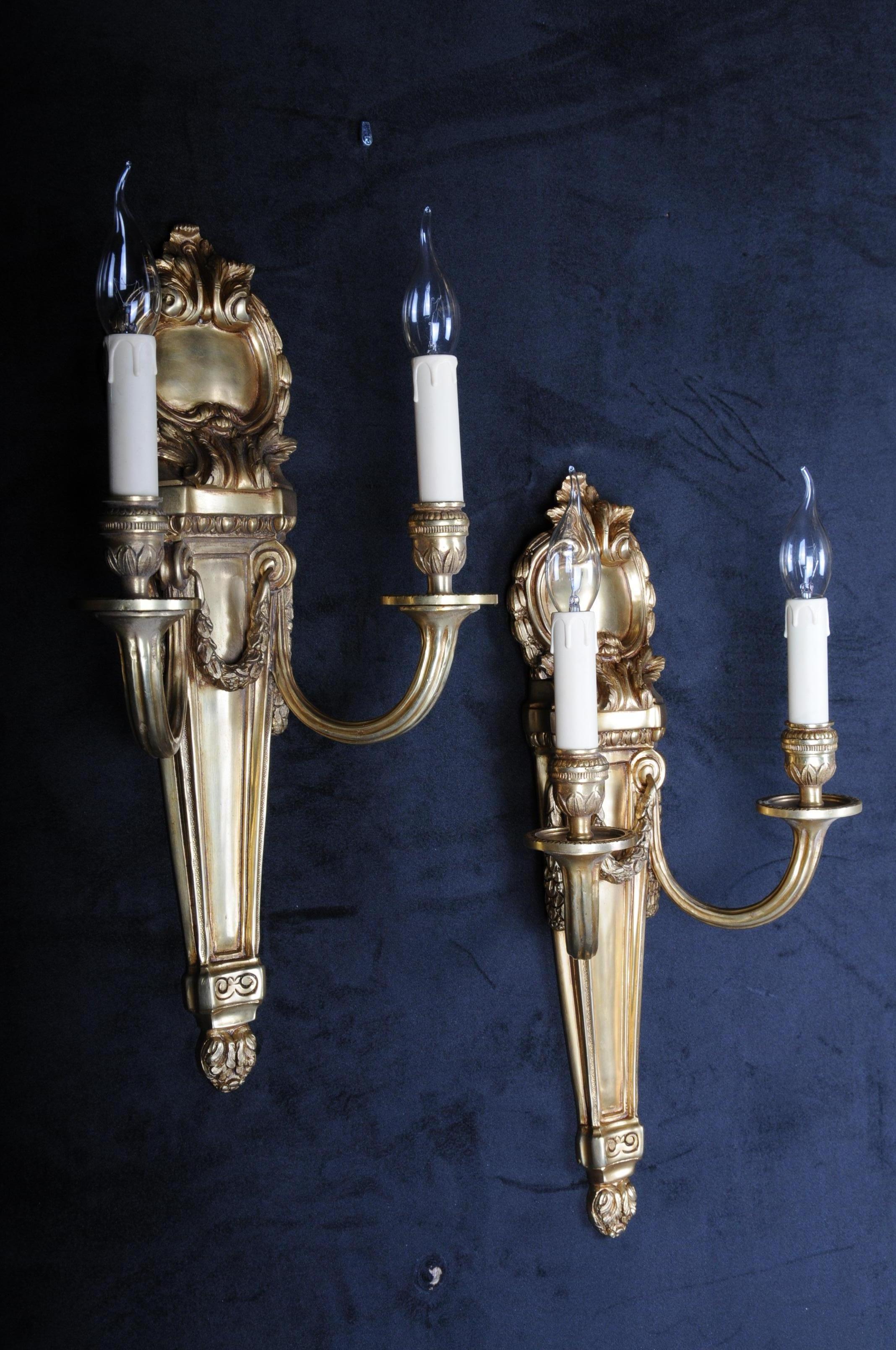 20th Century Pair of French Louis-Seize Sconces or Appliques
