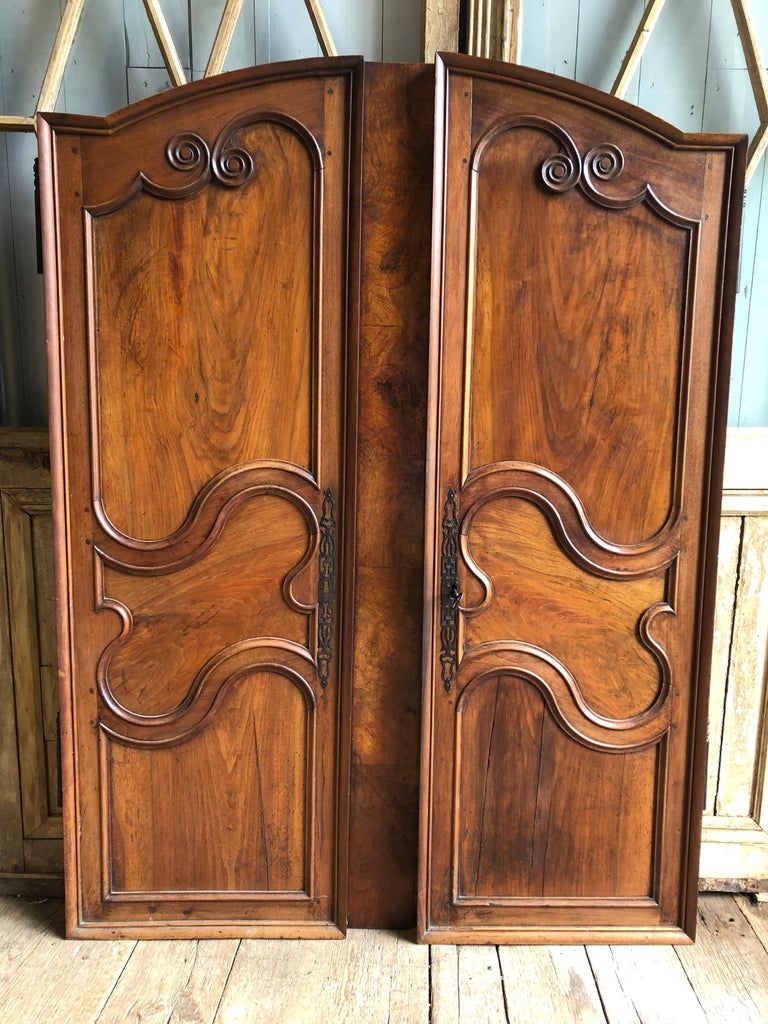 Pair of French Louis XV ArchedTop Doors, 18th Century For Sale