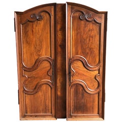 Pair of French Louis XV Arched-Top Cabinet Doors, 18th Century