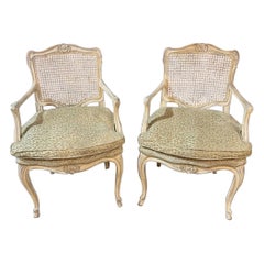 Pair of French Louis XV Armchairs