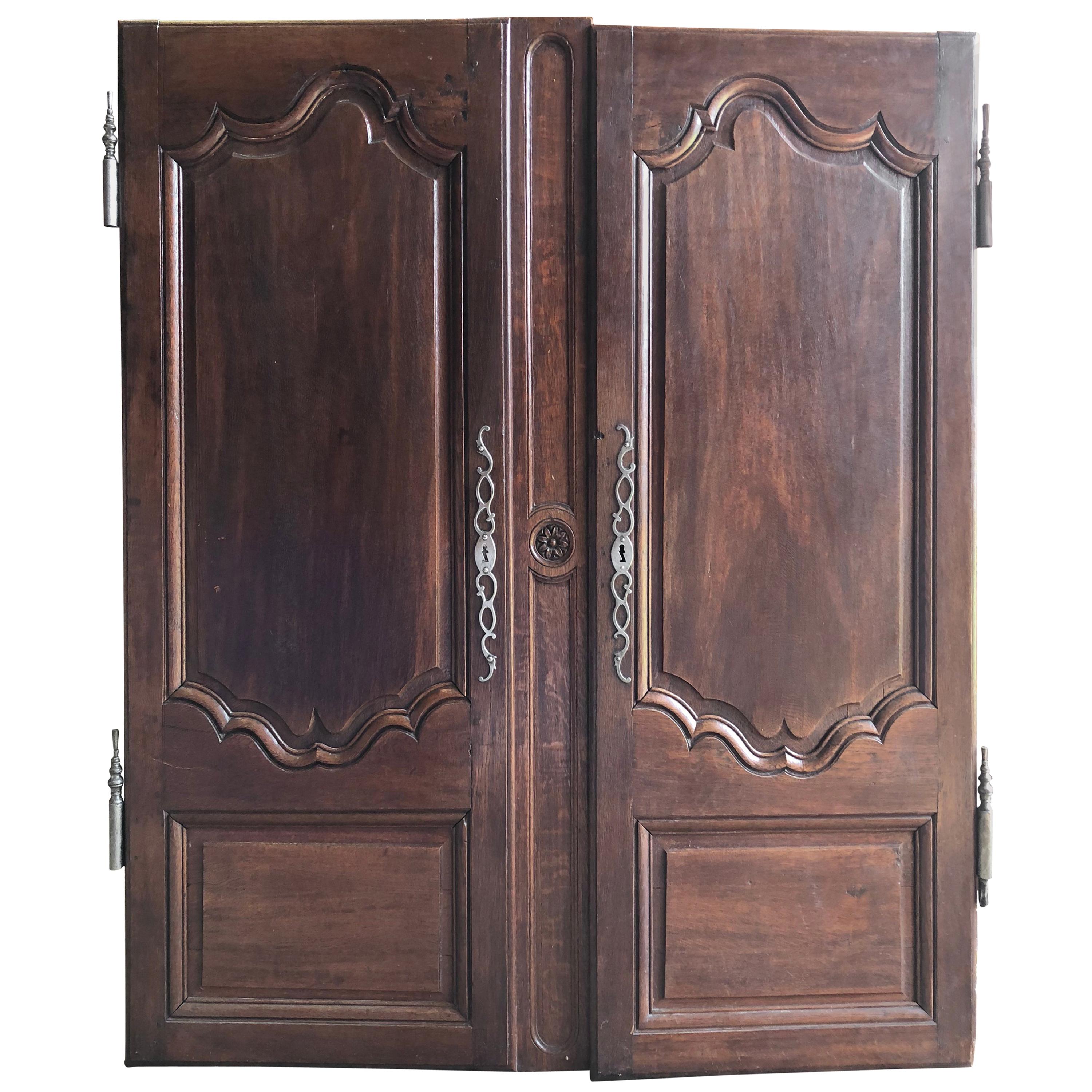 Pair of French Louis XV Armoire Doors