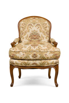 Pair of French Louis XV Beige Armchairs