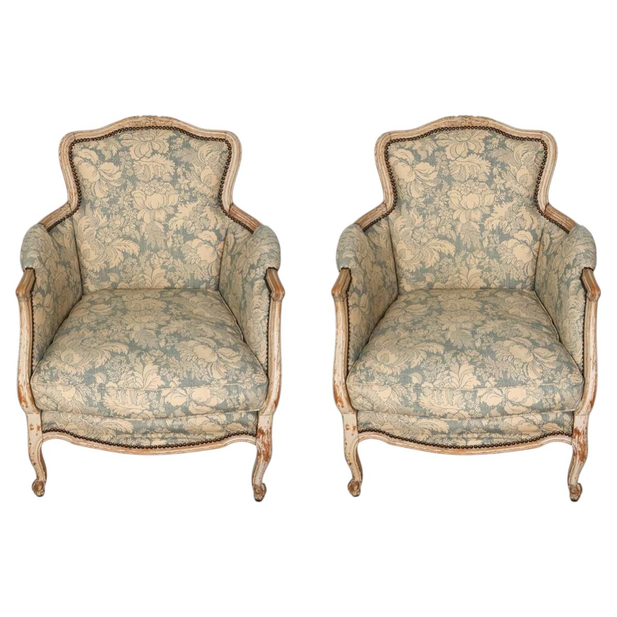 Paire de Bergères Louis XV en vente