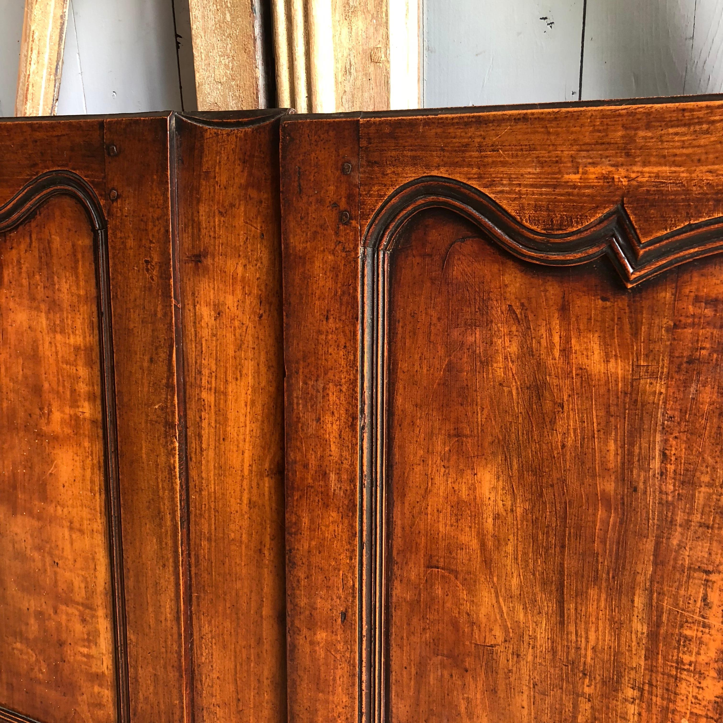 Pair of French Louis XV Cabinet Doors, 18th Century 1