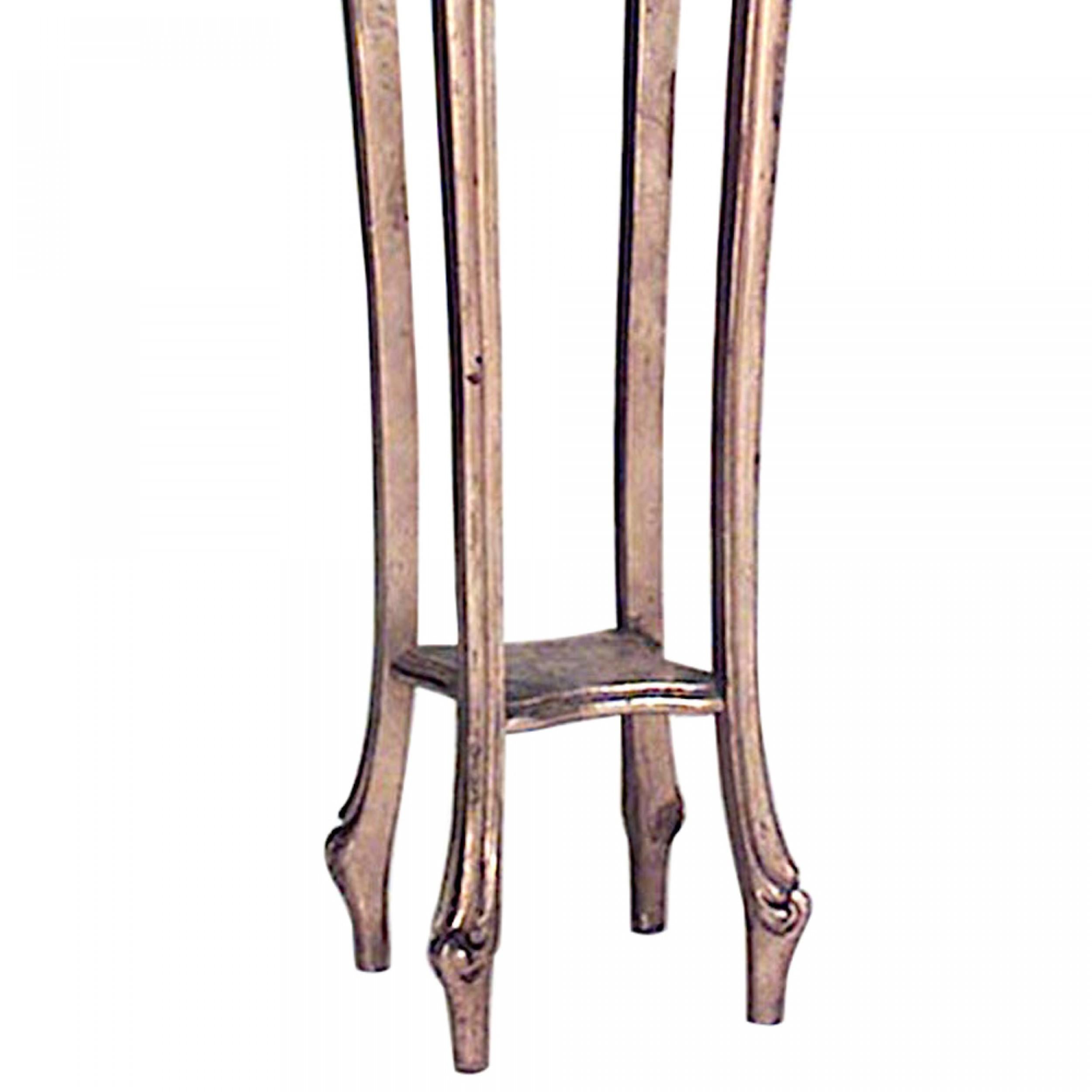 19th Century Pair of French Louis XV Gilt Pedestals