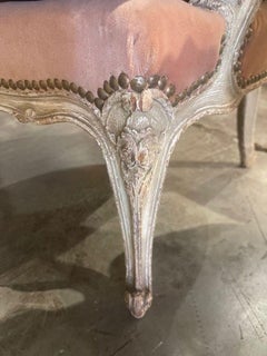 Pair of French Louis XV Painted Chairs