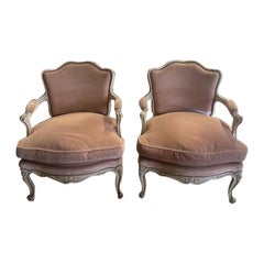 Pair of French Louis XV Painted Chairs