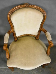 Pair of French Louis XV Refined Fauteuils