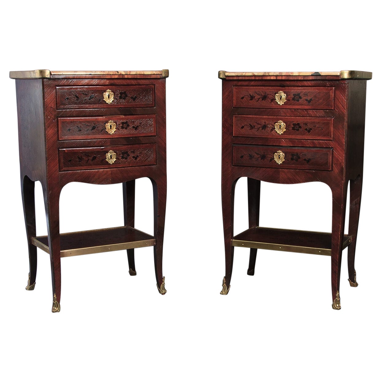 Pair of French Louis XV Side Tables