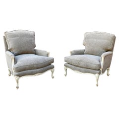 Vintage Pair of French Louis XV Style Armchairs