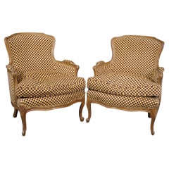 Pair of French Louis XV Style Bereger Chairs, circa 1960