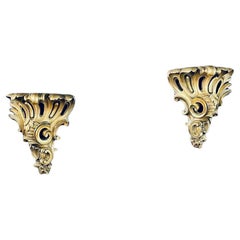 Pair of French Louis XV-Style Brass Wall Sconces