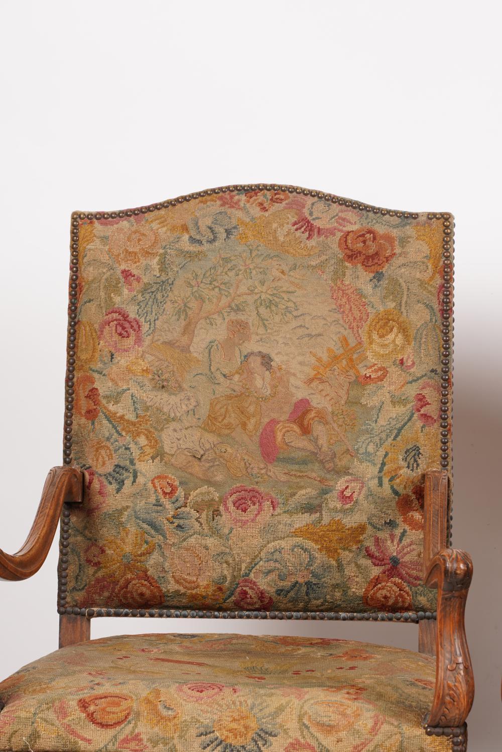XIXe siècle Ancienne paire de fauteuils français de style Louis XV en bois fruitier, vers 1890 en vente