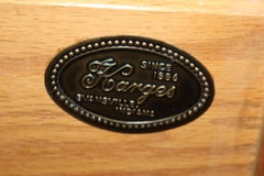 Pair of French Louis XV Style Paint Decorated Karges Nightstands Circa 1960s Era