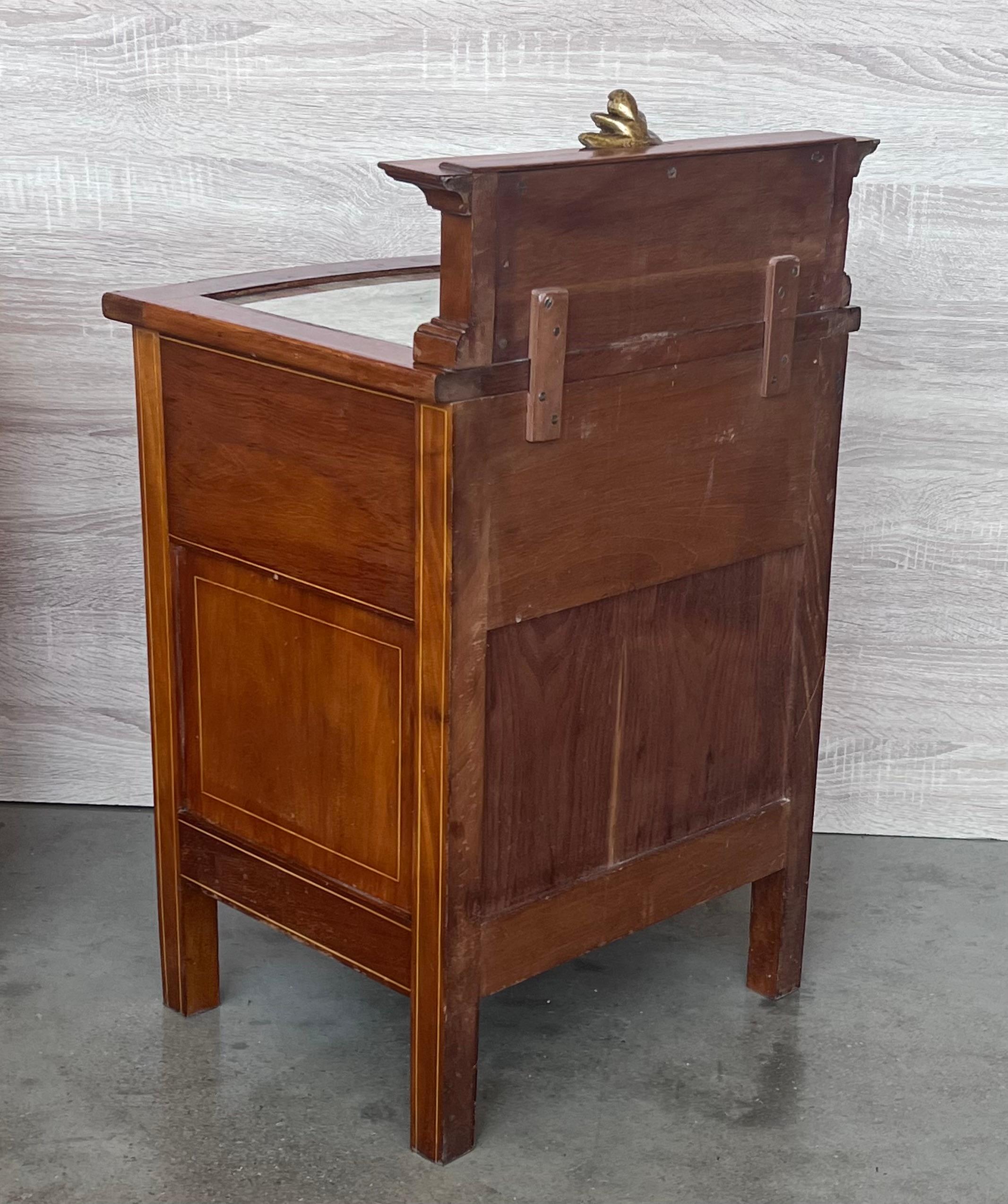 Pair of French Louis XV Style Satinwood One Door Nightstand Bedside Cabinet For Sale 5