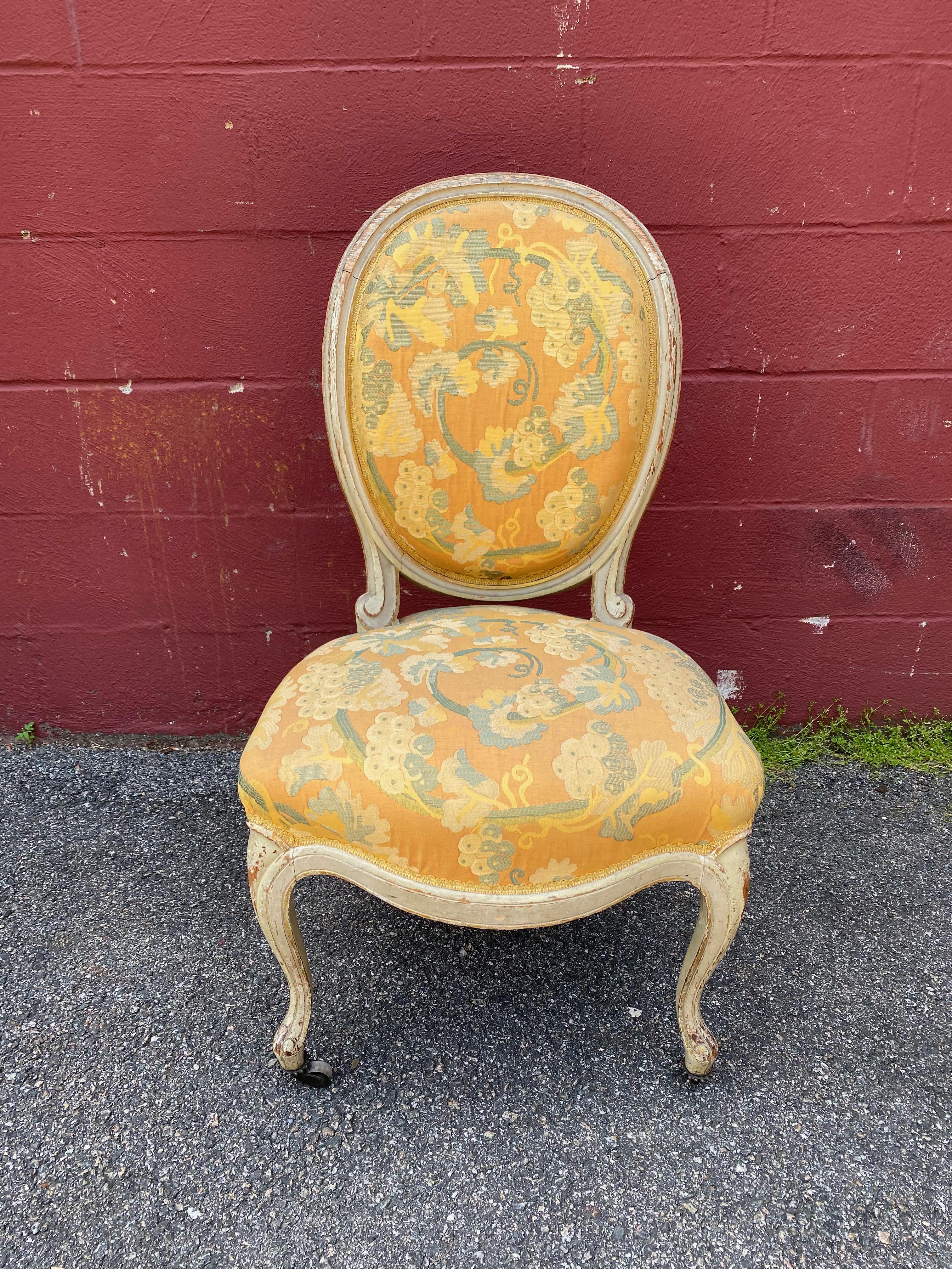 Pair of French Louis XV Style Side Chairs 9