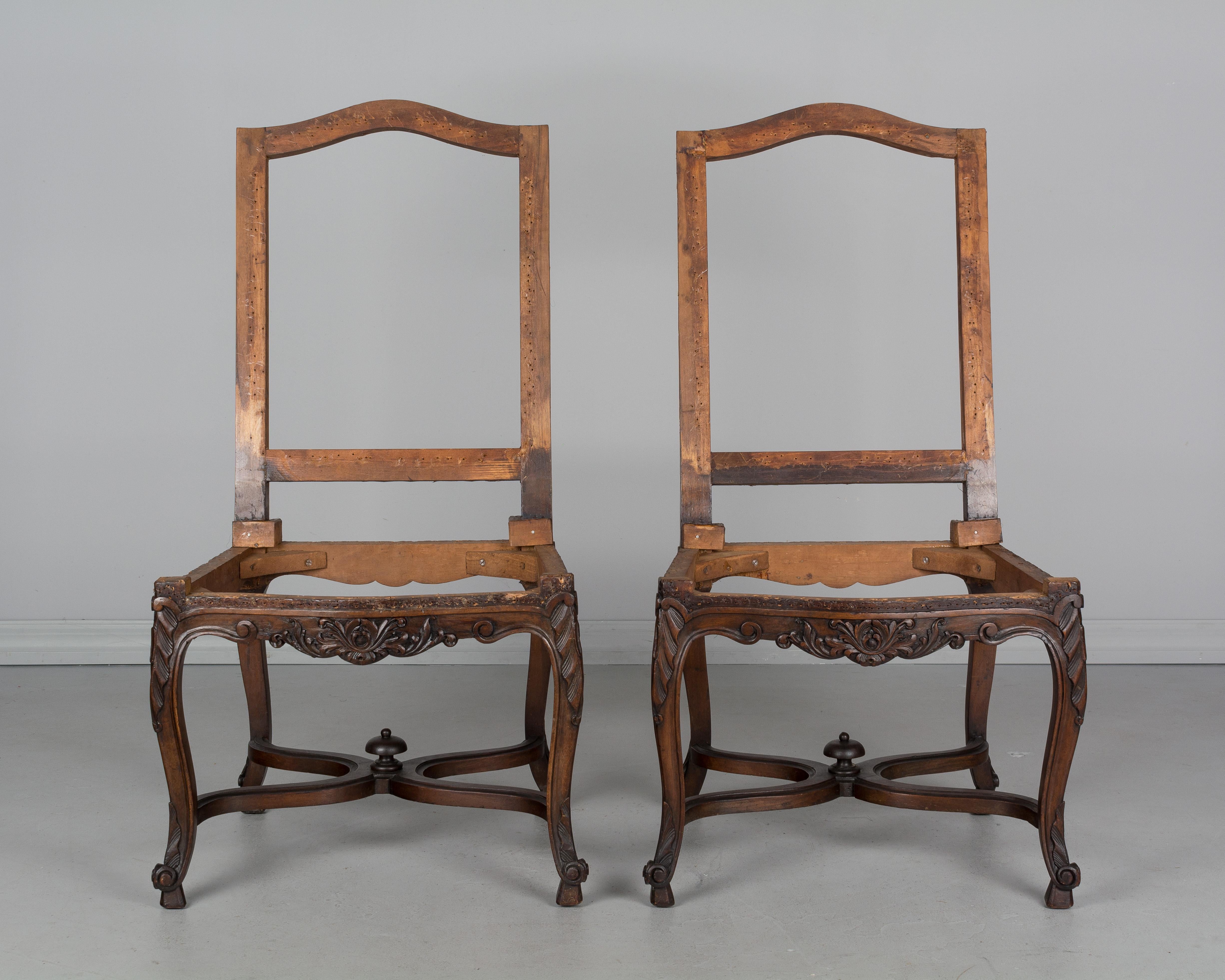 Pair of French Louis XV Style Side Chairs (Louis XV.)