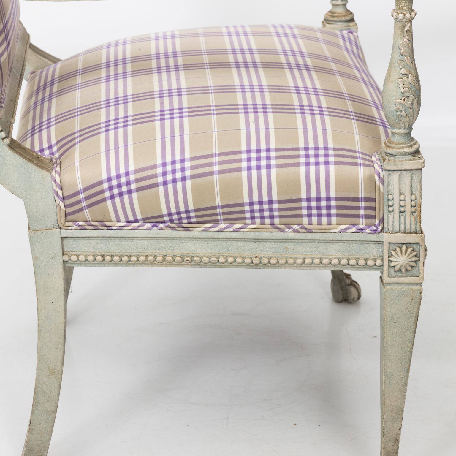 Pair of French Louis XVI Armchairs For Sale 3
