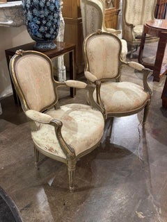 Paar französische Louis-XVI-Sessel