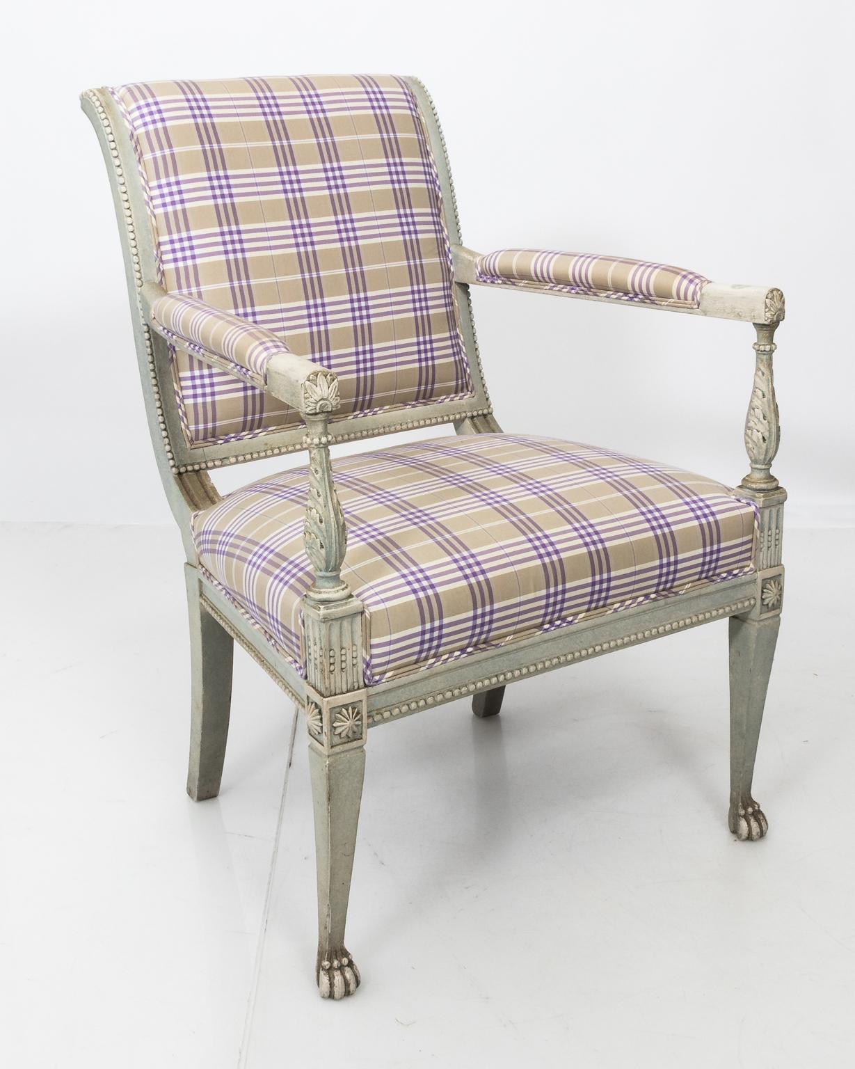 Directoire Pair of French Louis XVI Armchairs For Sale