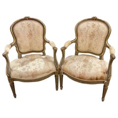 Pair of French Louis XVI Armchairs