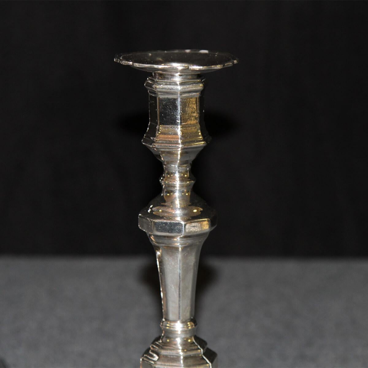 18th Century Pair of French Louis XVI Candlesticks For Sale
