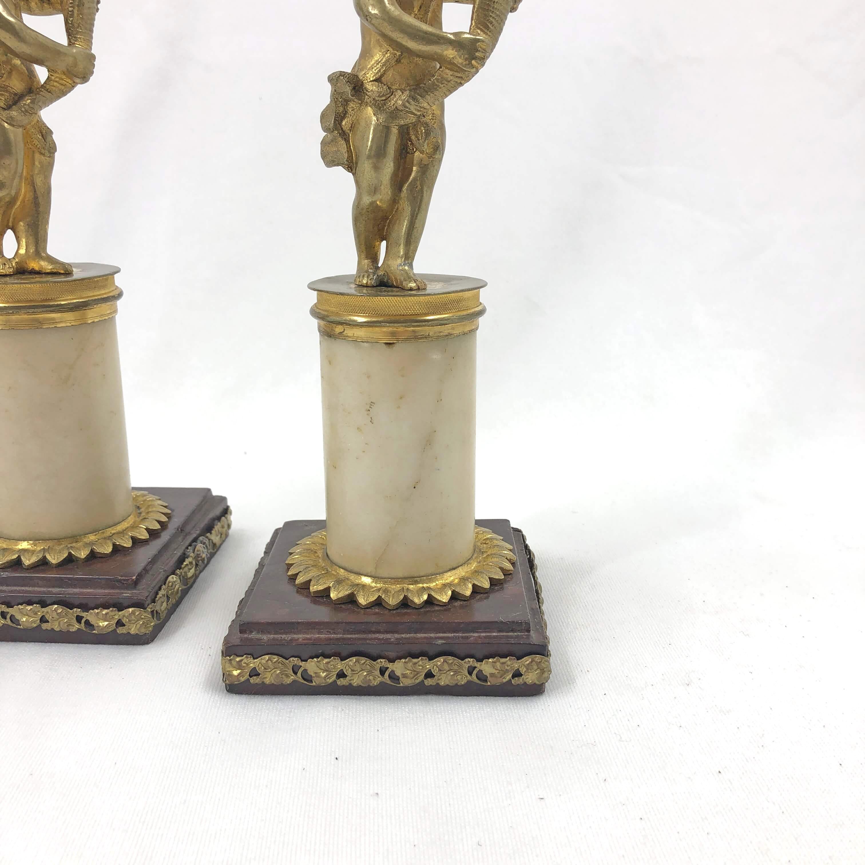 18th Century Pair of French Louis XVI Candlesticks