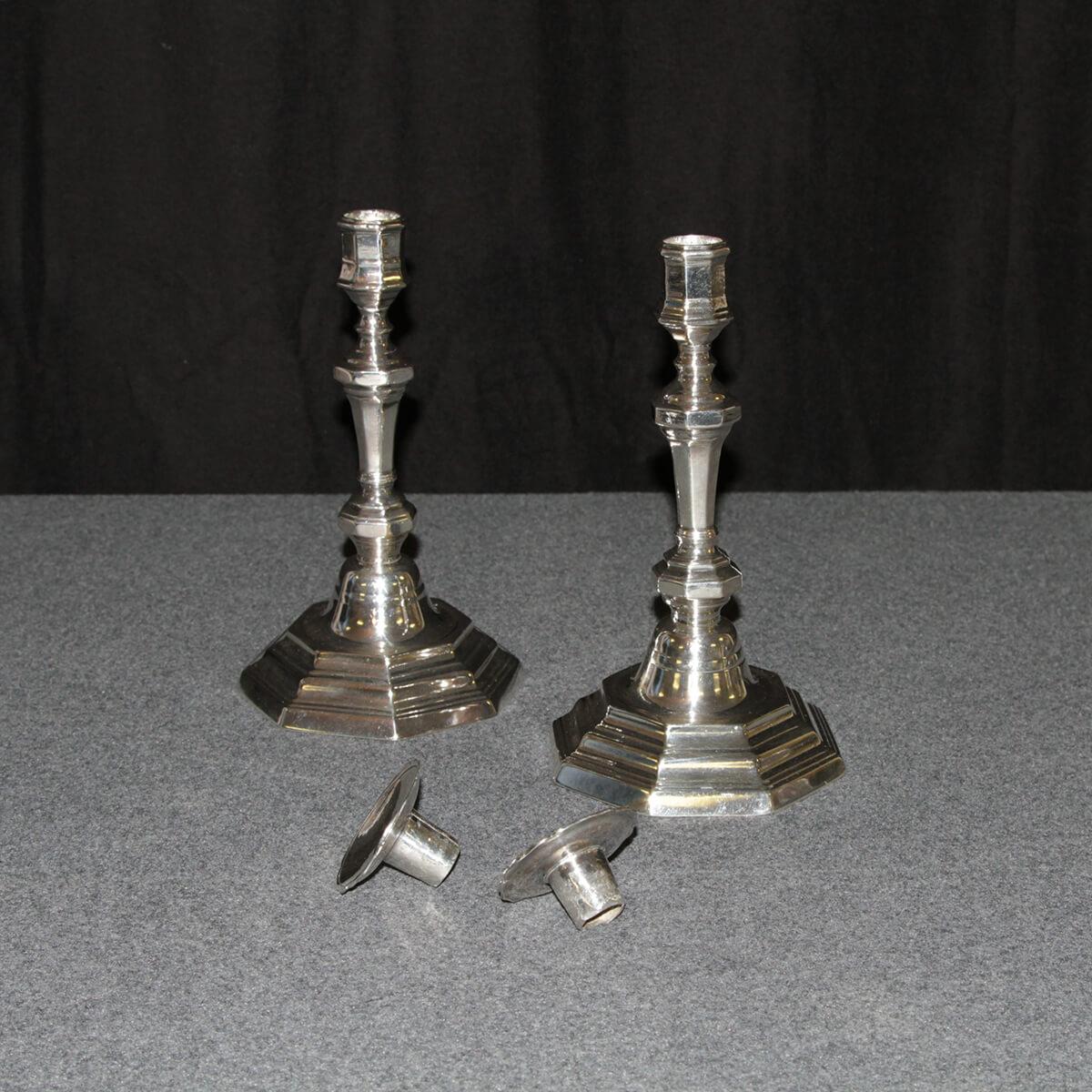 Pair of French Louis XVI Candlesticks For Sale 1