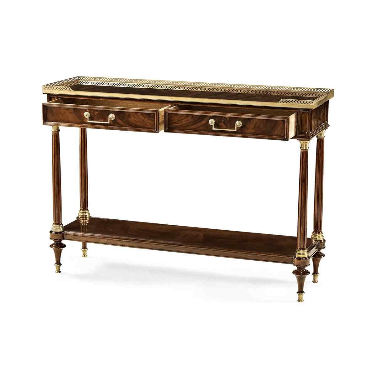 Vietnamese Pair of French Louis XVI Console Dessertes For Sale