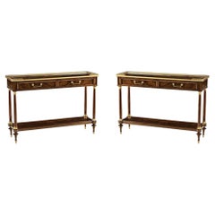 Pair of French Louis XVI Console Dessertes
