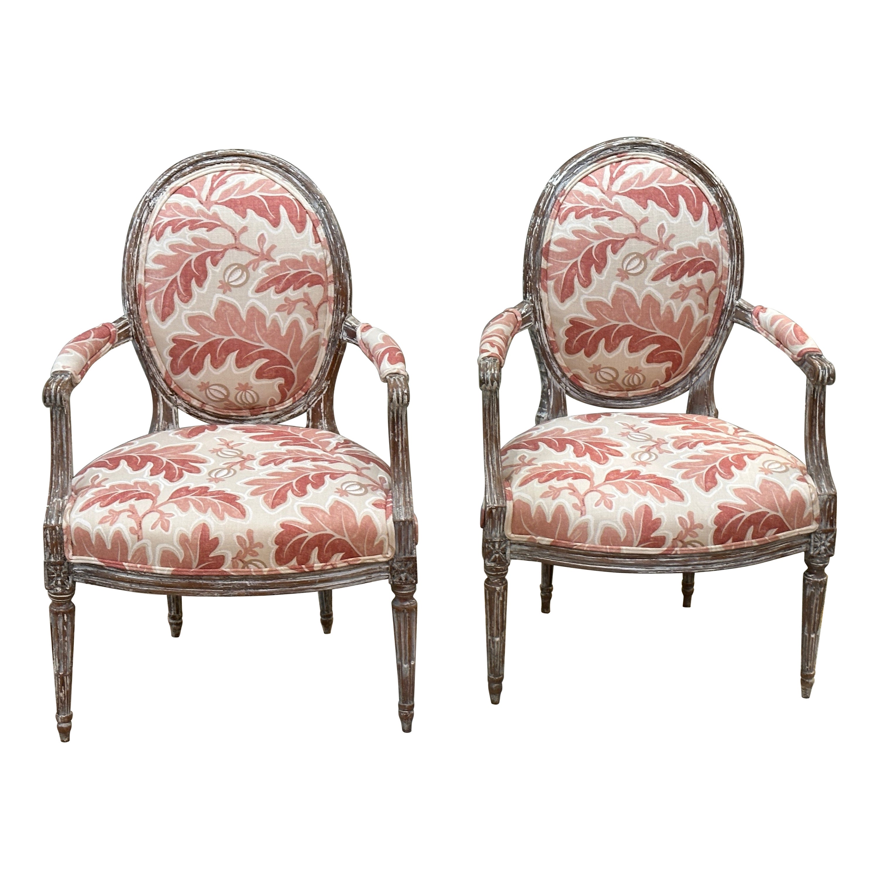 Pair of French Louis XVI Fauteuils
