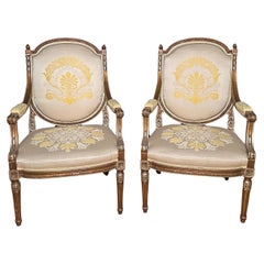 Pair Of French Louis XVI Fauteuils