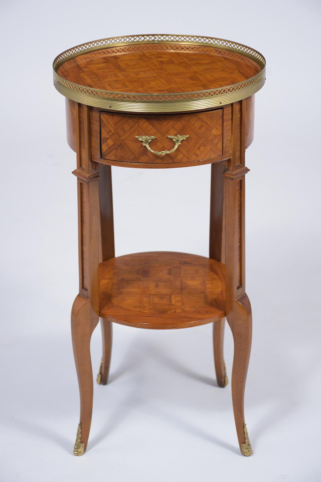 Late 20th Century Pair of French Louis XVI Side Tables